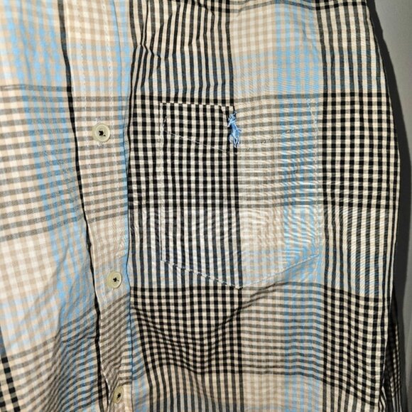 Ralph Lauren Mens Large Custom Fit Button Down Shirt Plaid Long Sleeve - Picture 4 of 6